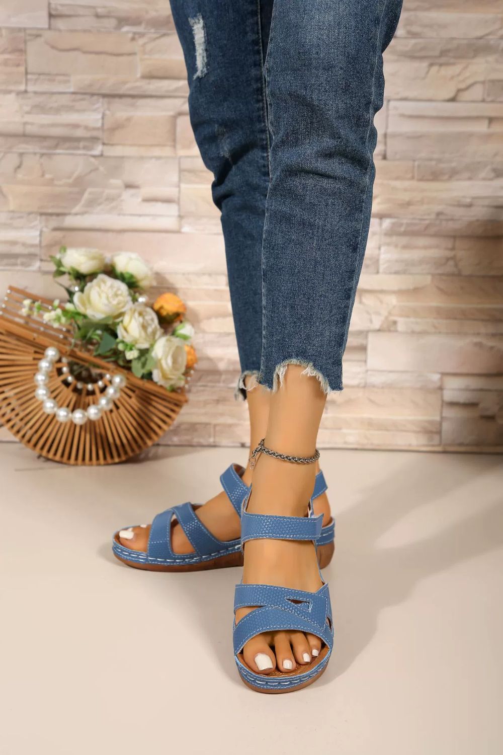 Open Toe Wedge Sandals