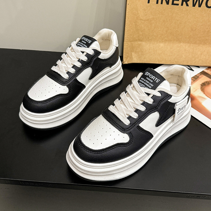 Contrast Platform Sneakers