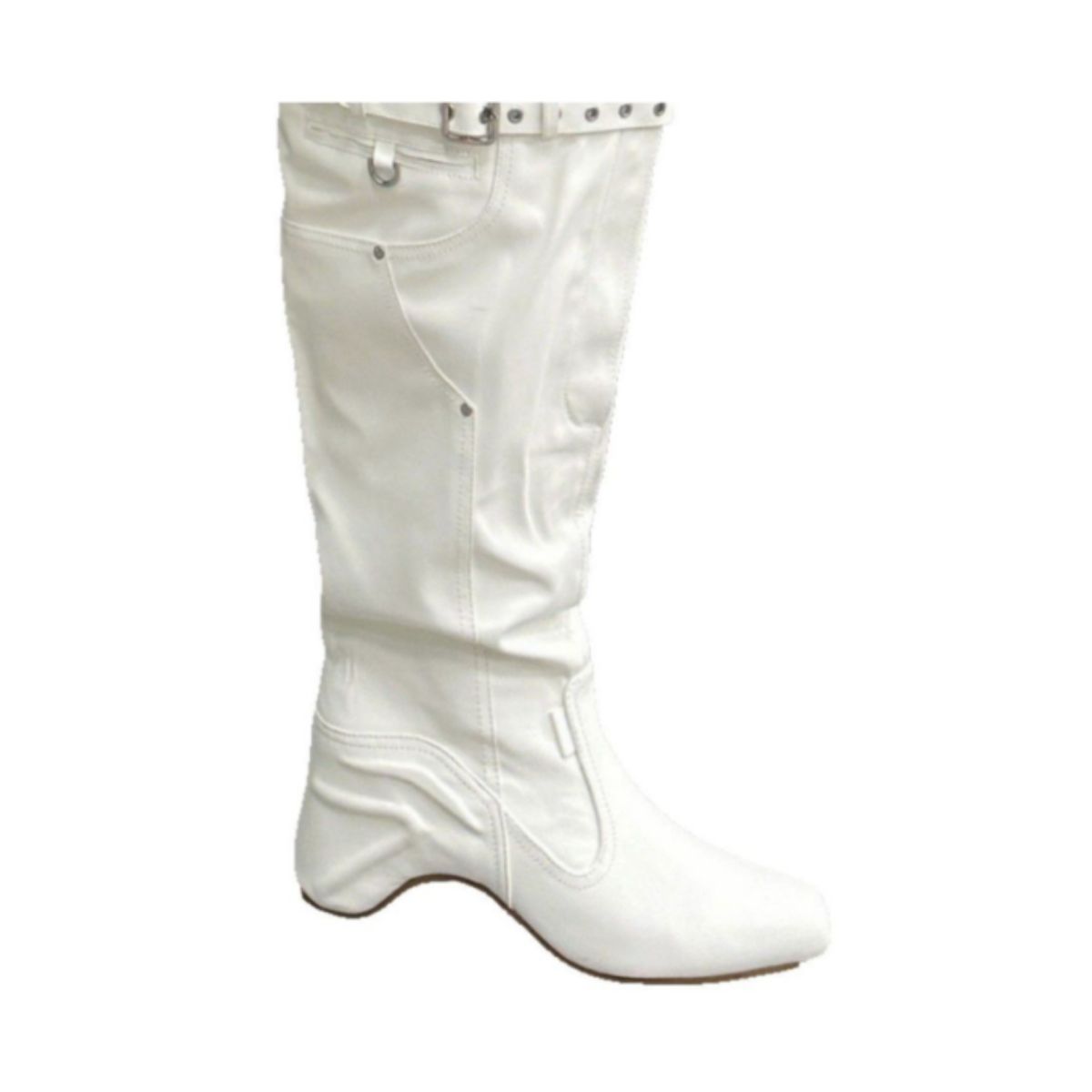 Square Toe Block Heels Boots