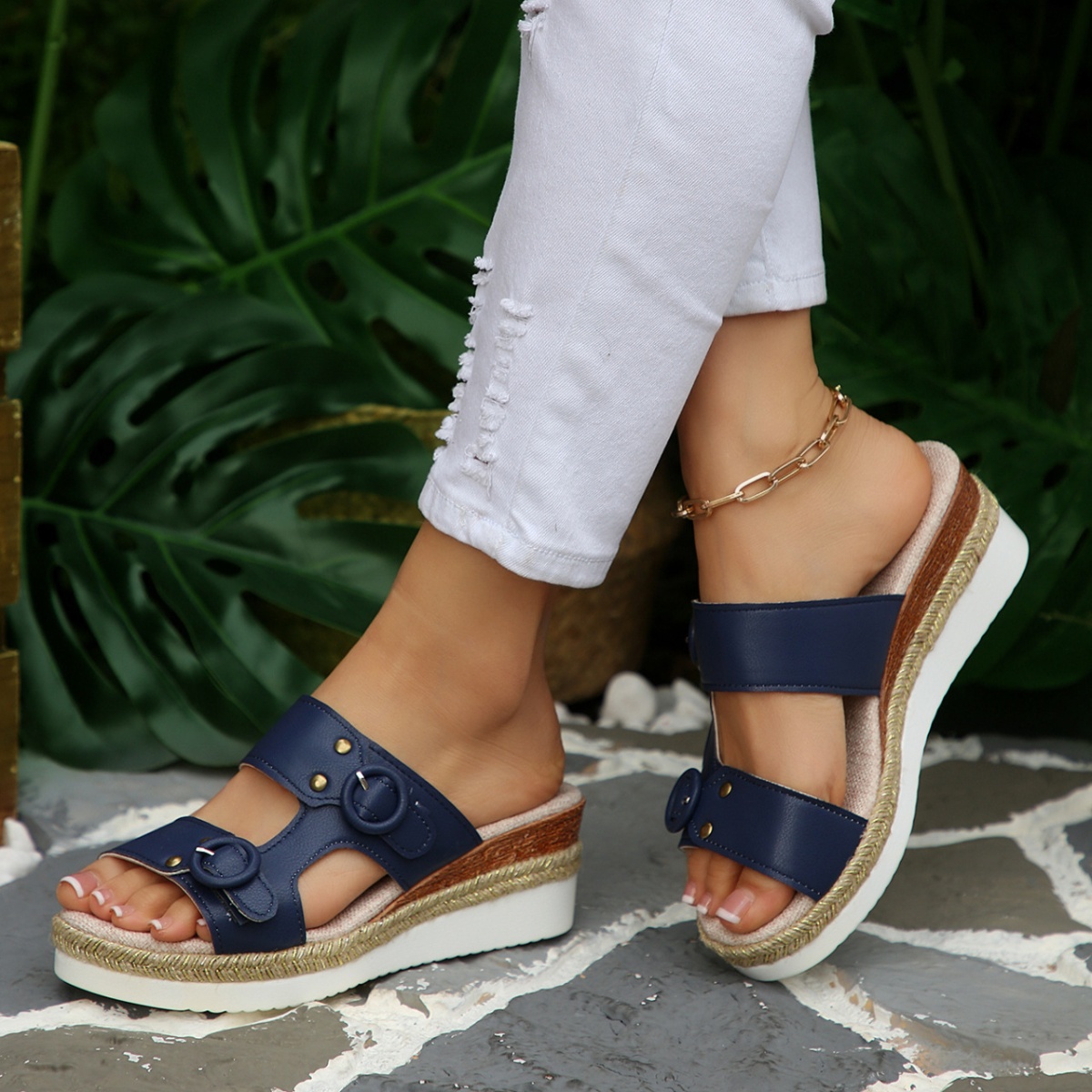 Open Toe Wedge Sandals