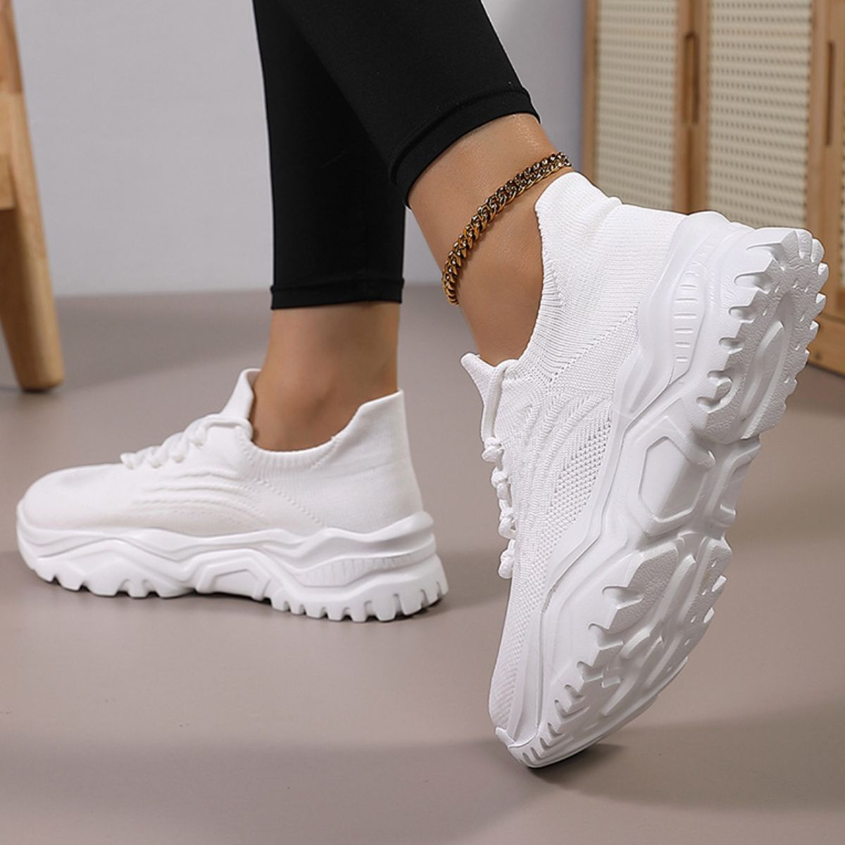 Round Toe Platform Athletic