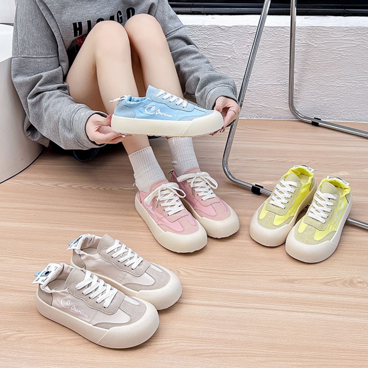Lace Up Platform Sneakers