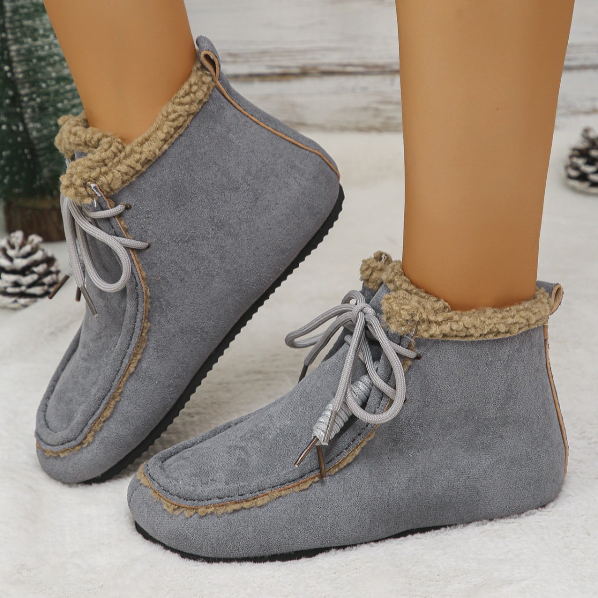 Plush Lining Ankle Boots
