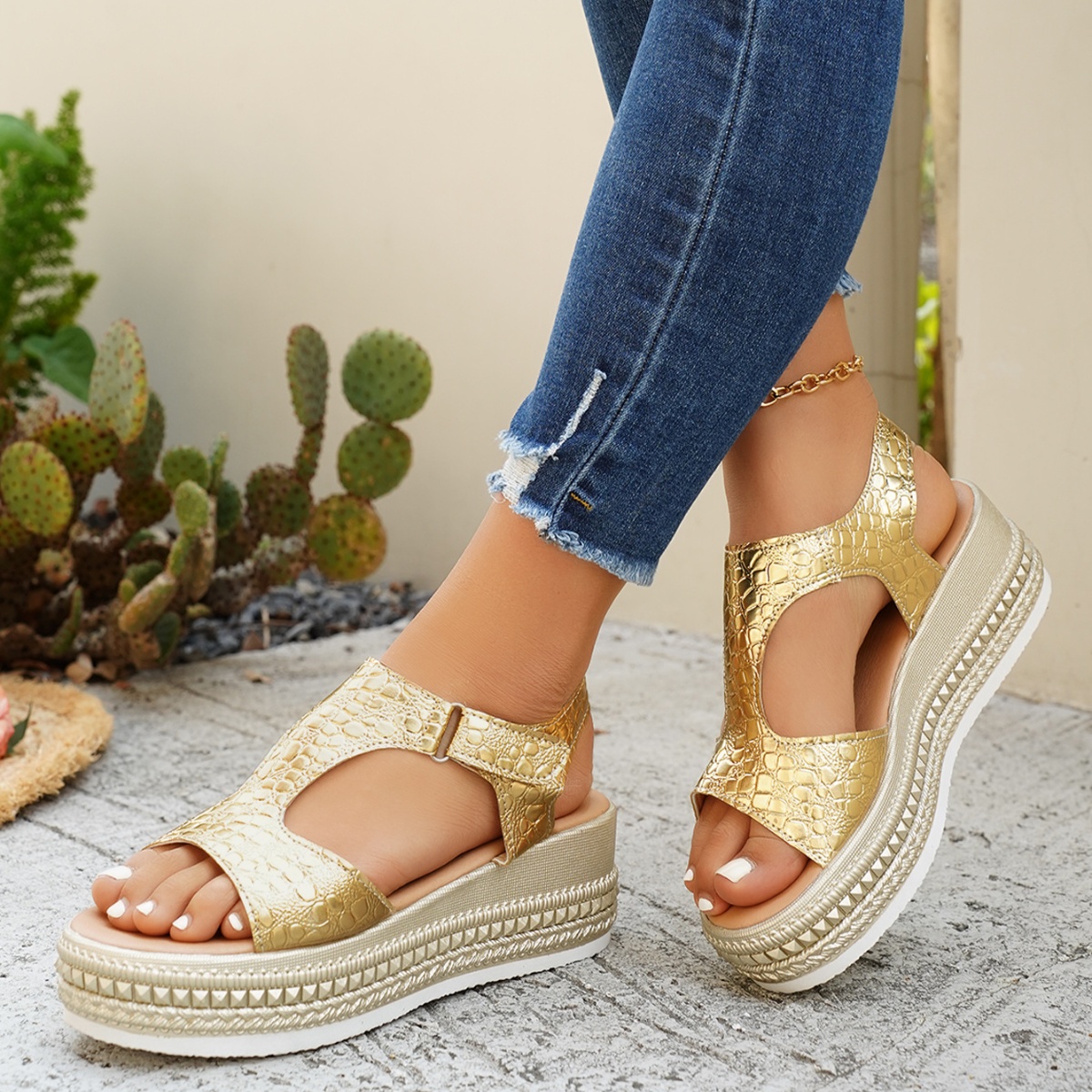 Open Toe Platform Sandals