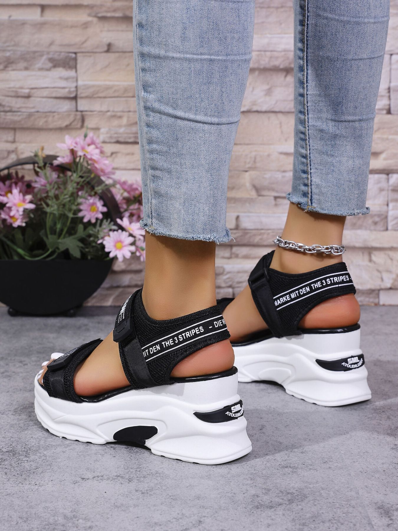 Open Toe Wedge Sandals