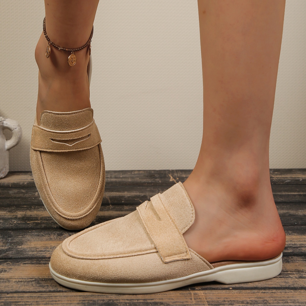 Round Toe Slip-Ons