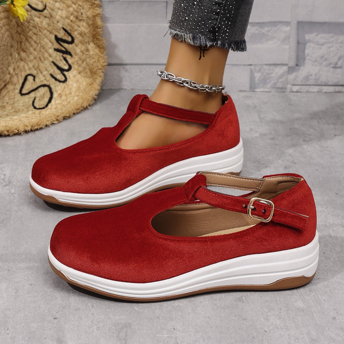 Round Toe Slip-Ons