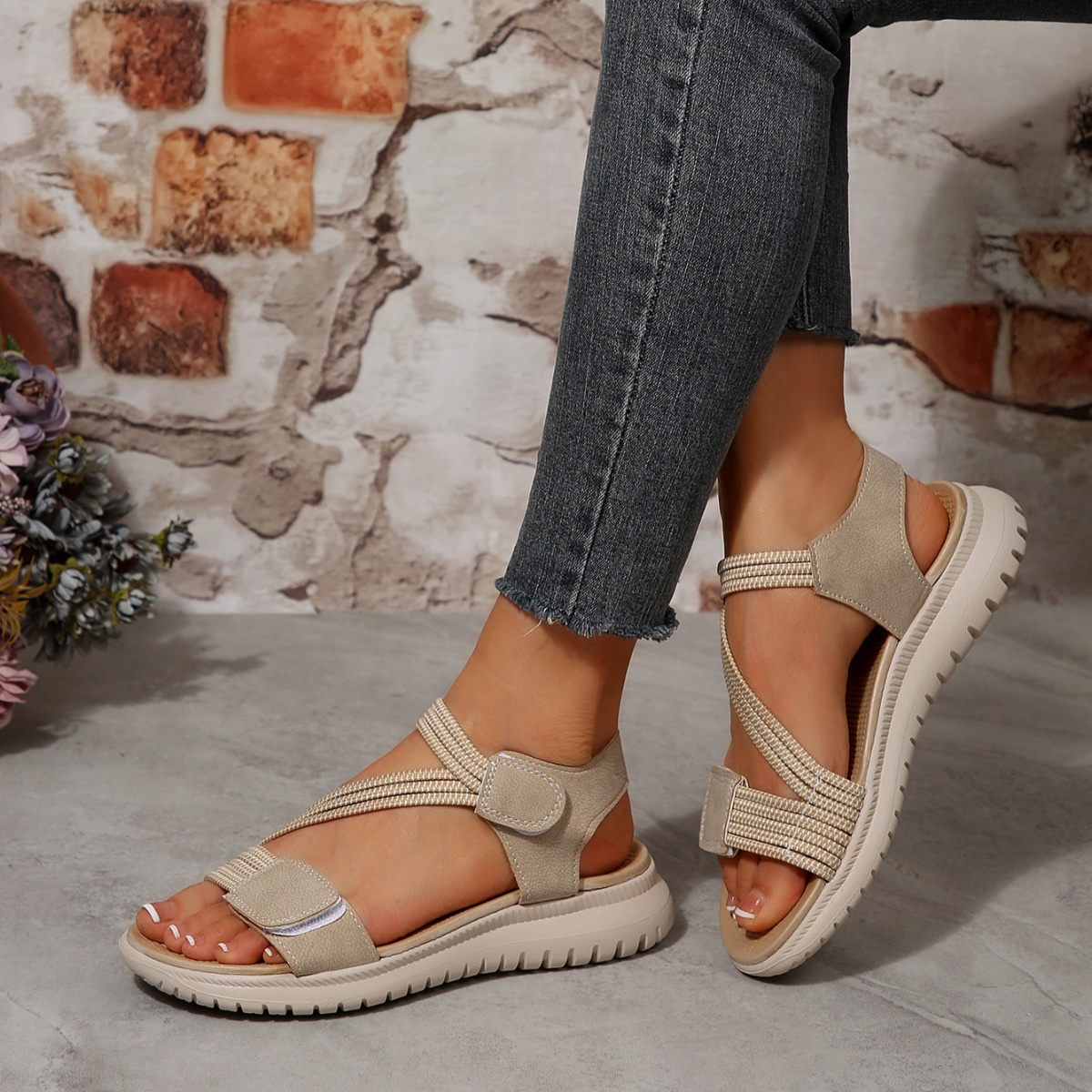 Open Toe Wedge Sandals