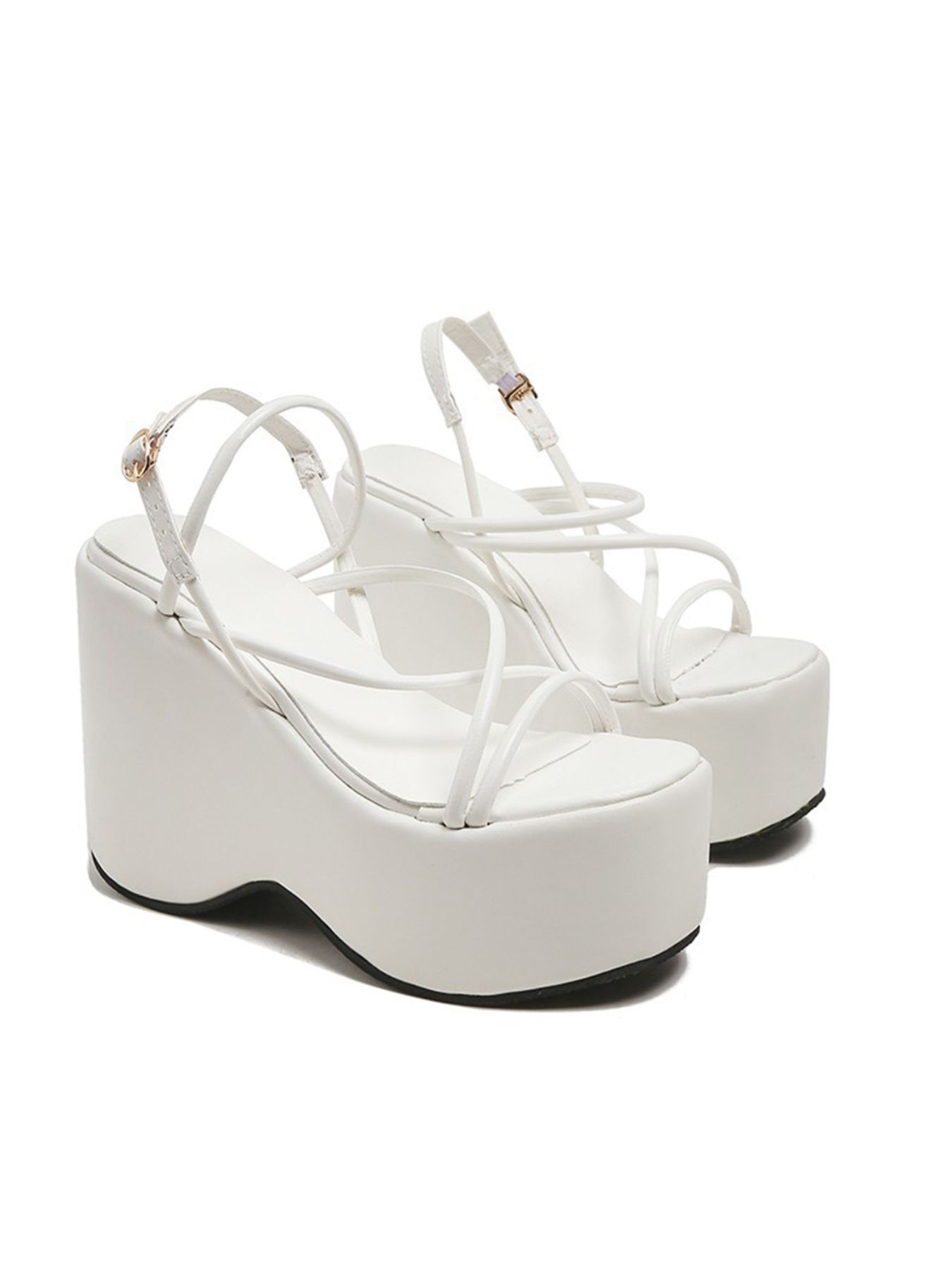 Strappy Platform Wedge Sandals