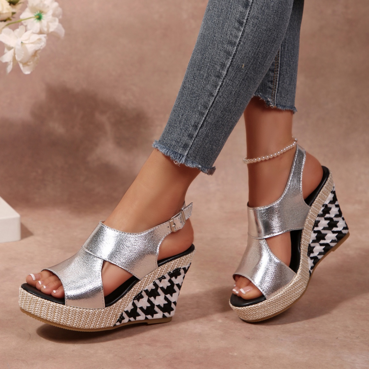 Open Toe Wedge Sandals