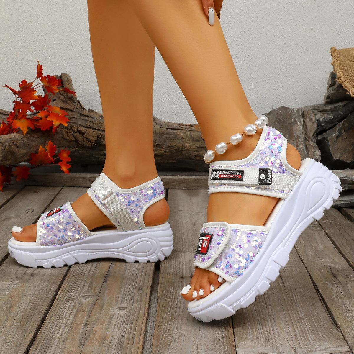 Open Toe Platform Sandals
