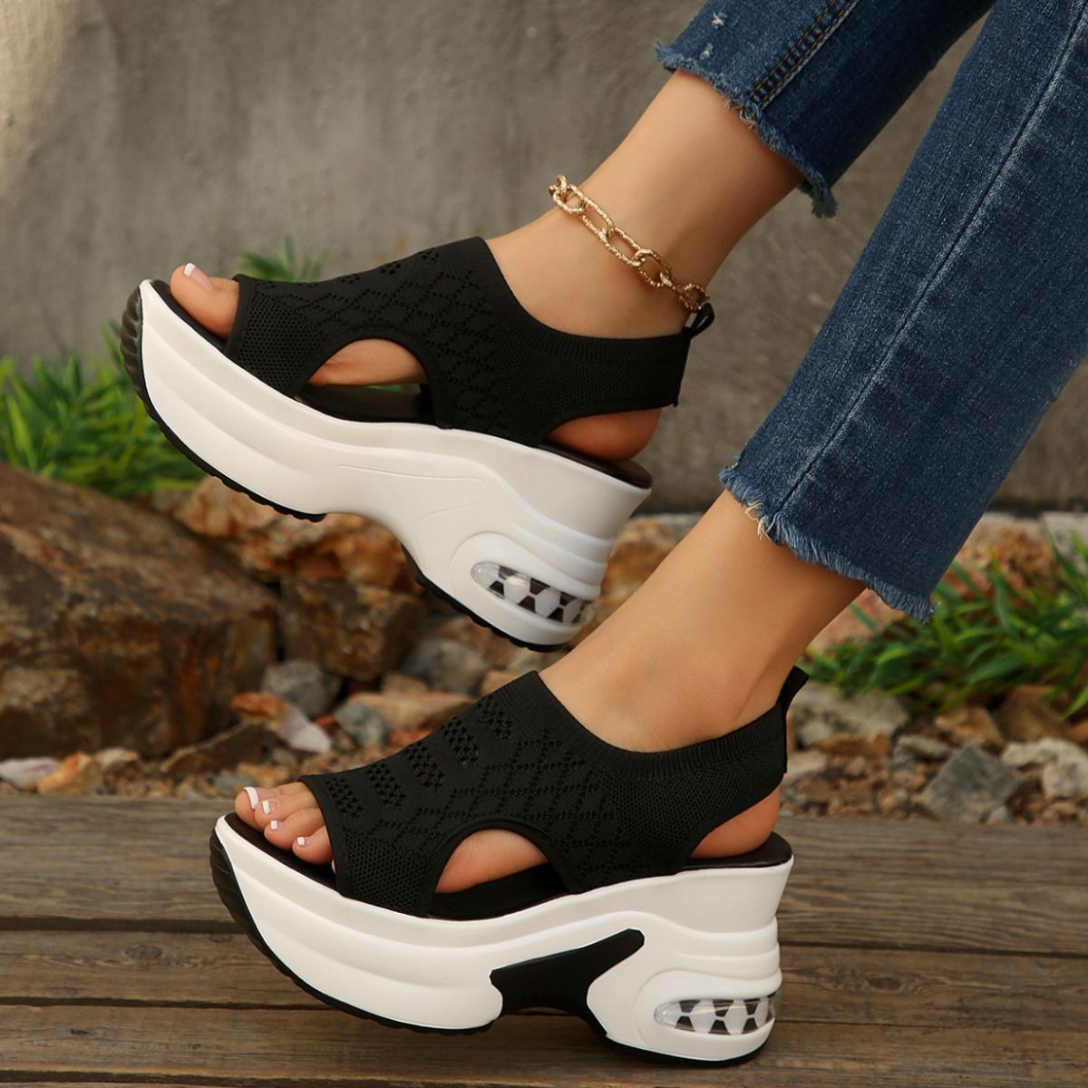 Open Toe Platform Sandals