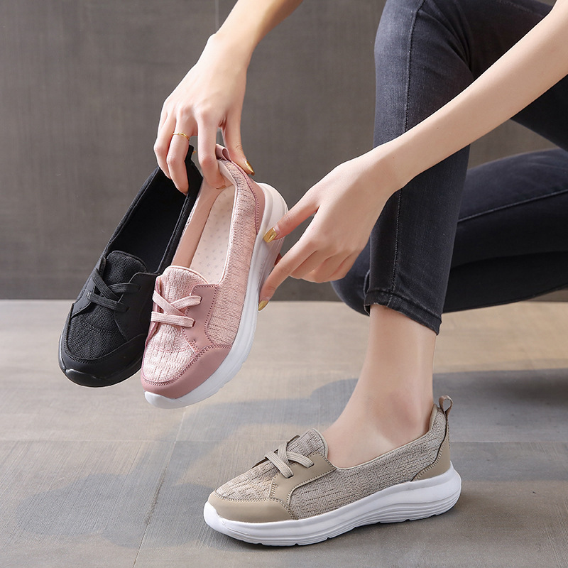 Round Toe Lace Up Sneakers