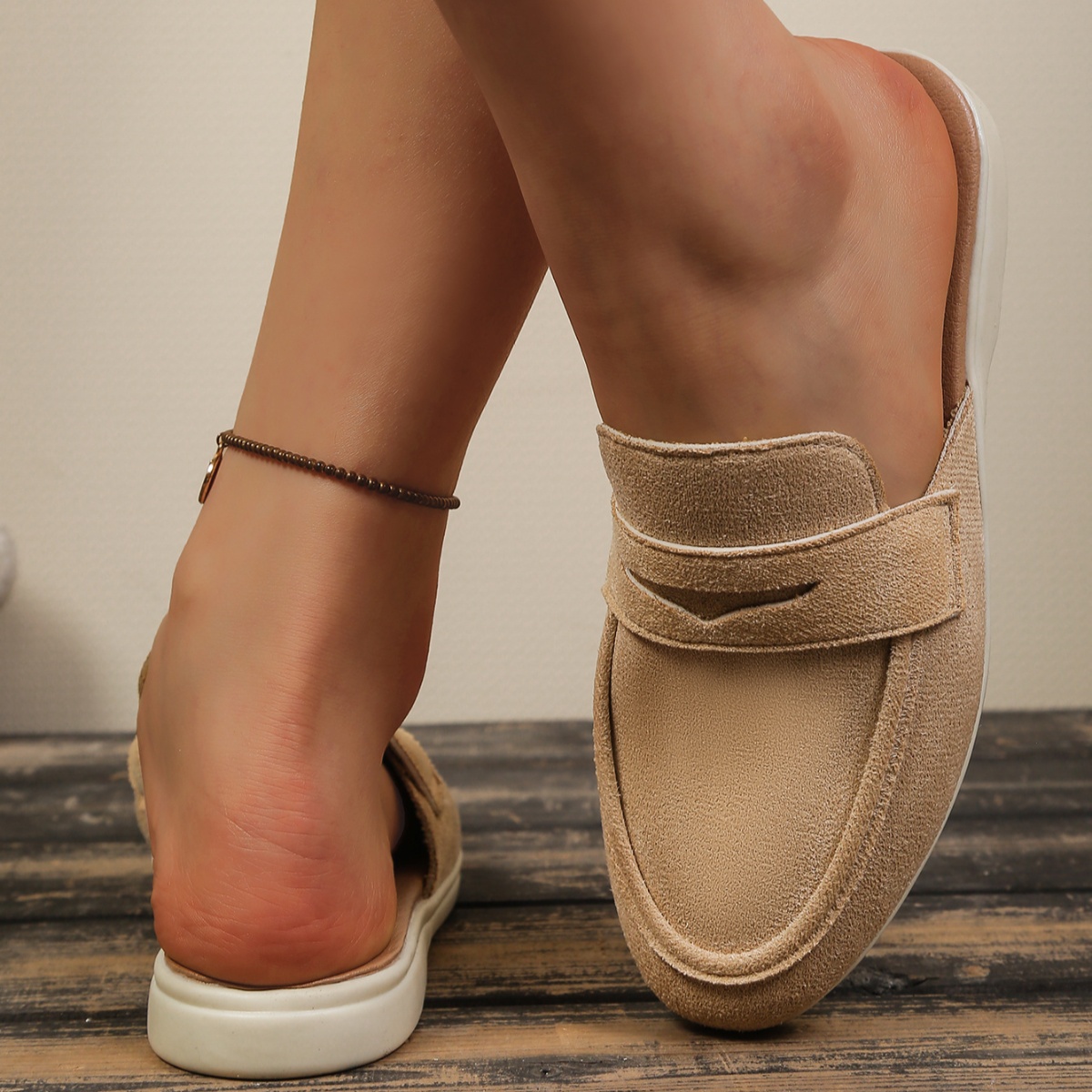 Round Toe Slip-Ons