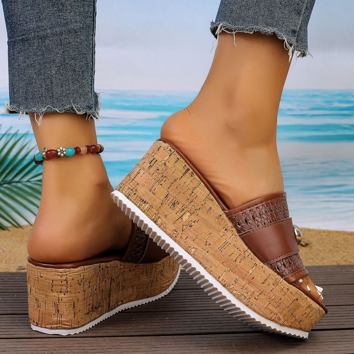 Open Toe Wedge Sandals