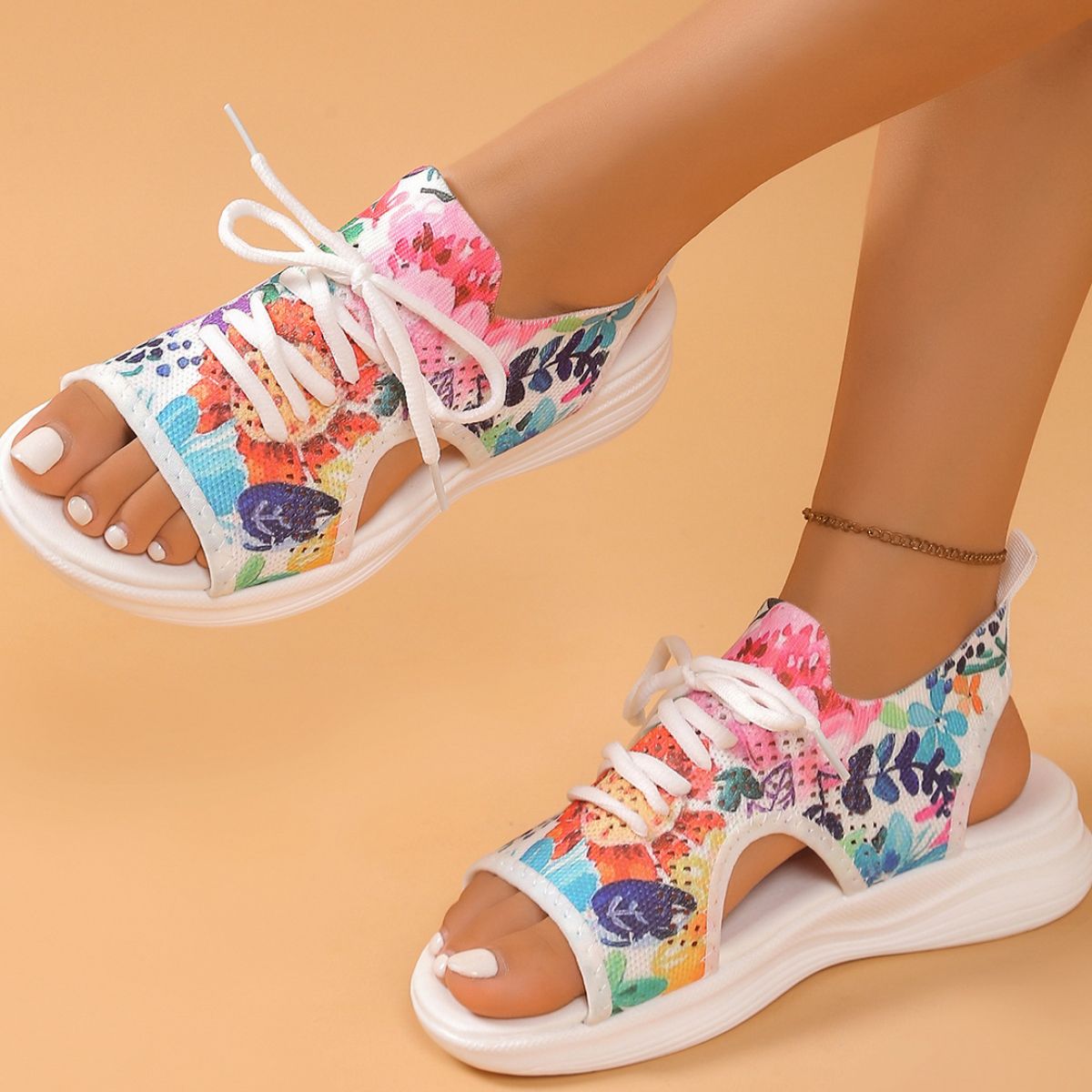 Tie-Dye Breathable Mesh Sandals
