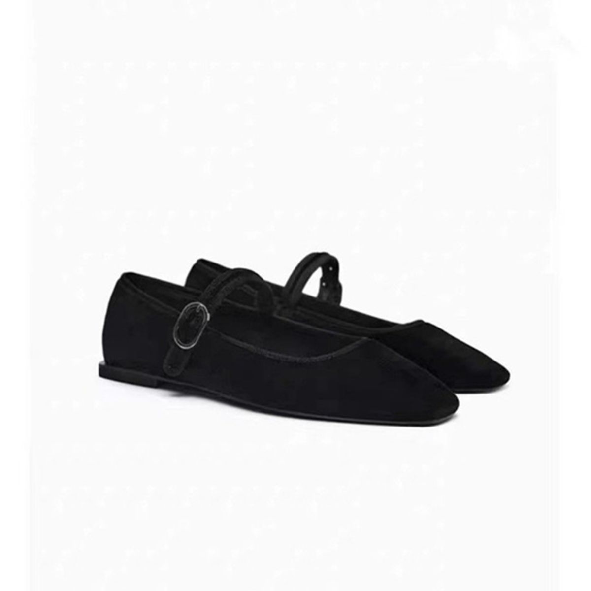 Square Toe Flat Slip-Ons