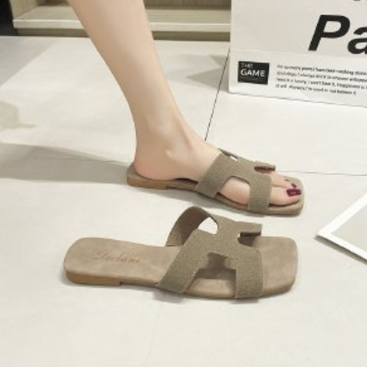 Open Toe Flats Sandals