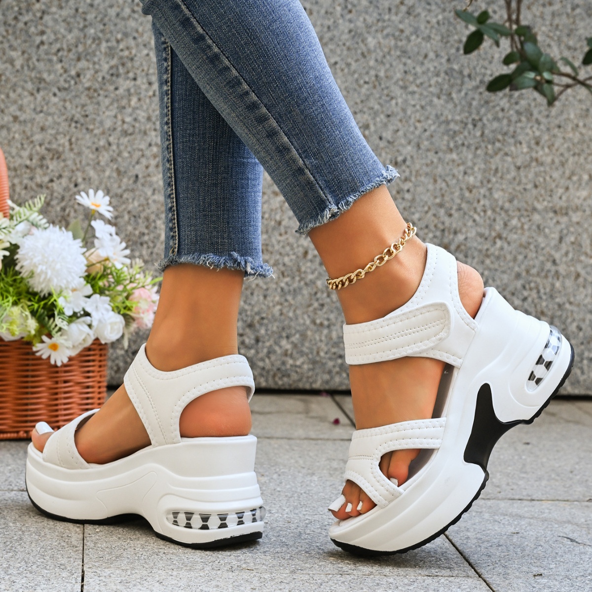 Open Toe Platform Sandals