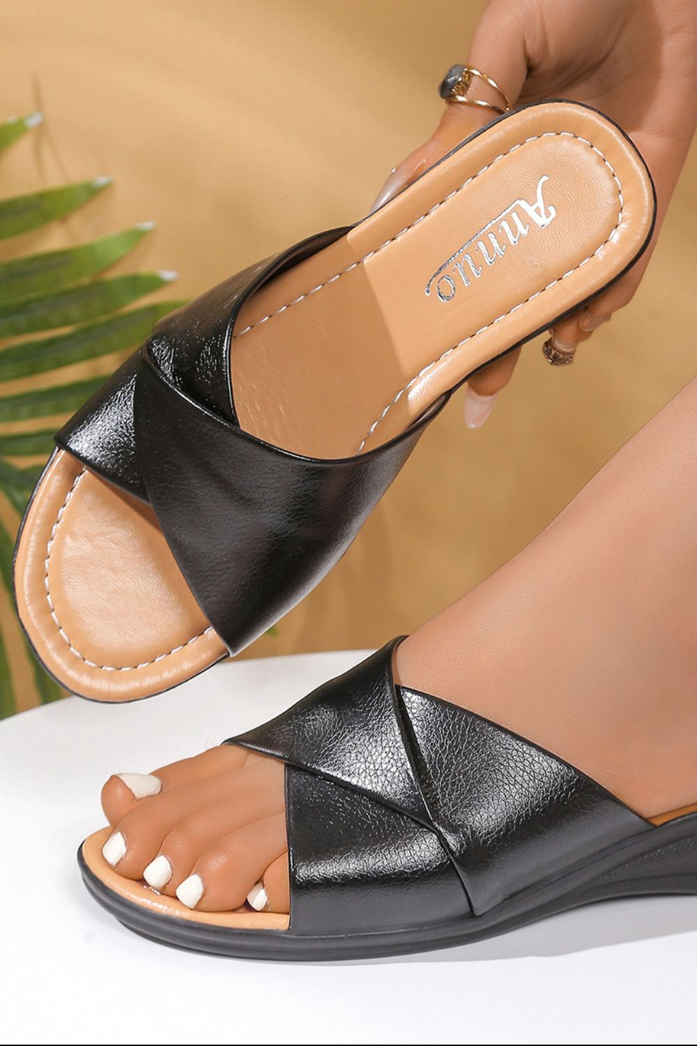 Open Toe Wedge Sandals