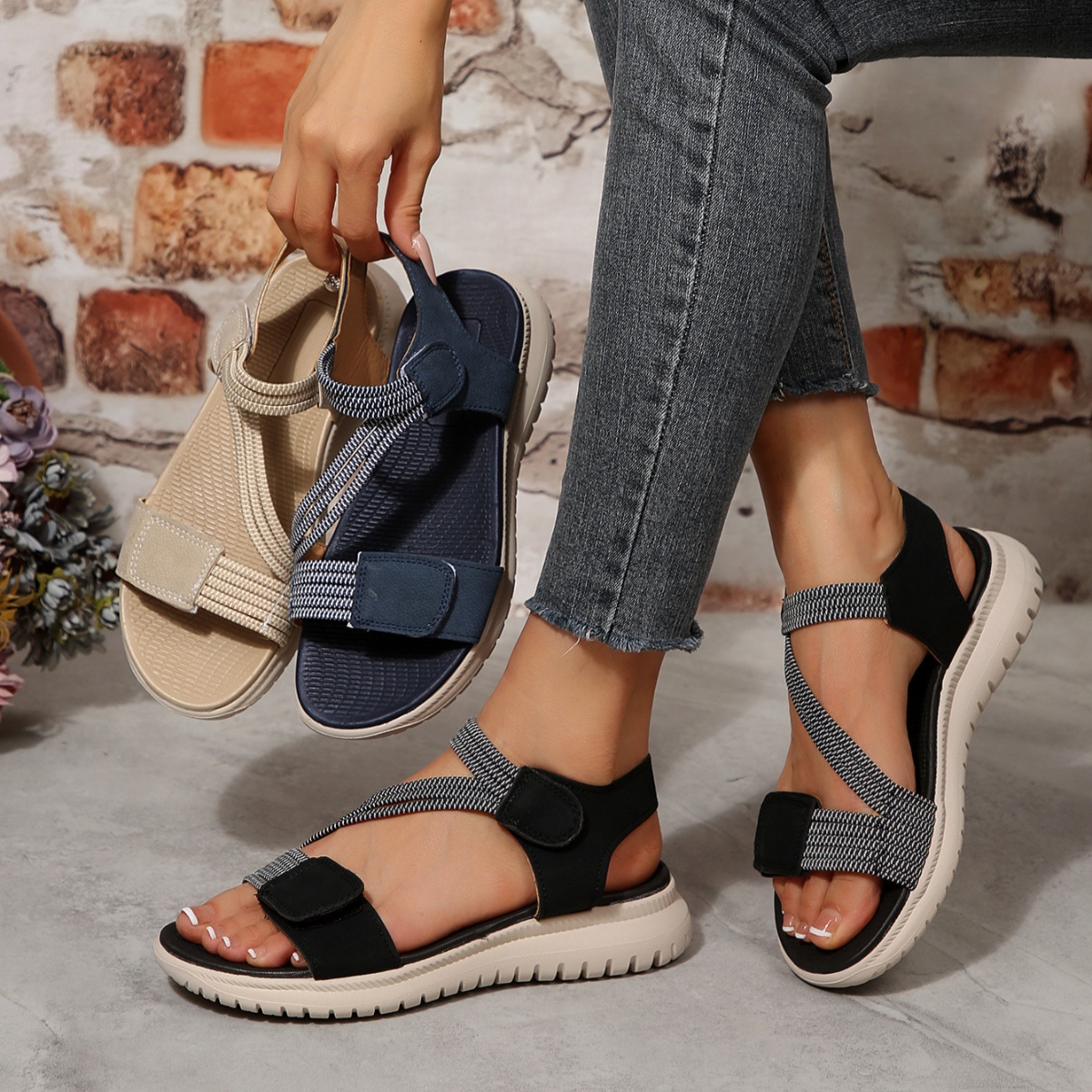 Open Toe Wedge Sandals