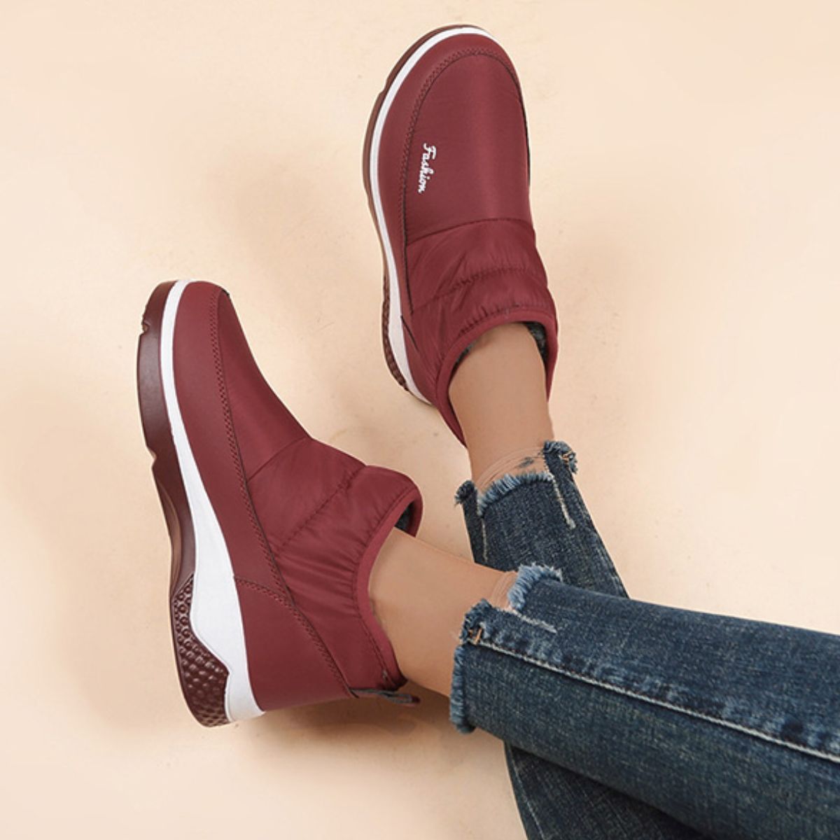 Warm Round Toe Boots