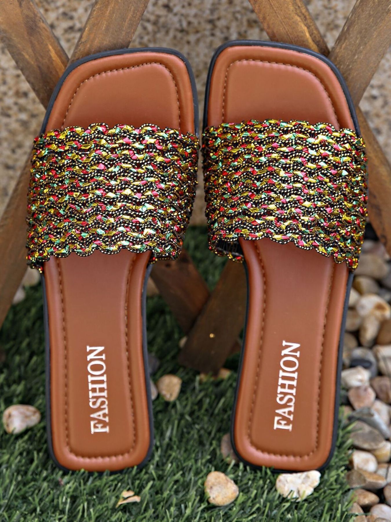 Open Toe Flats Sandals
