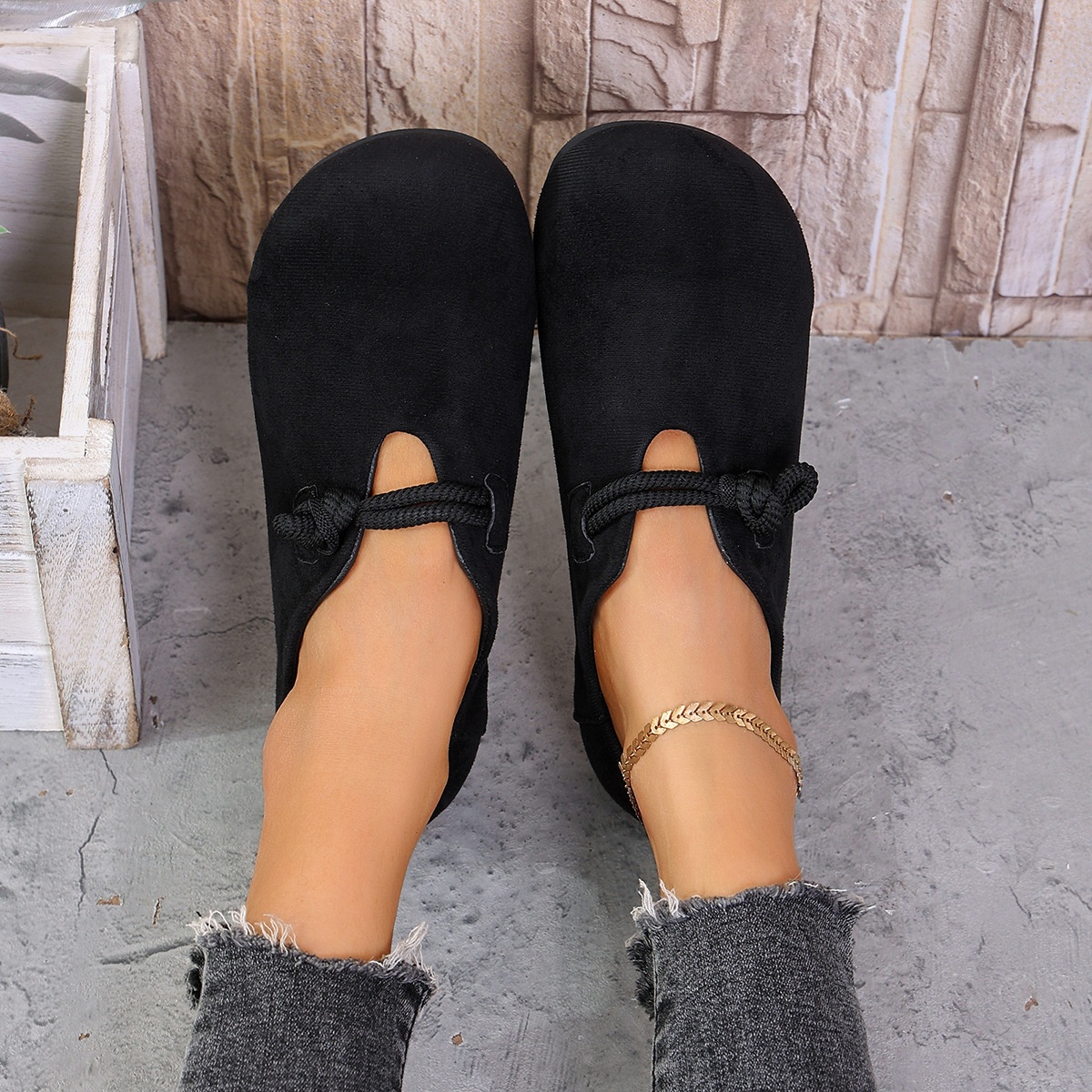 Round Toe Slip-Ons