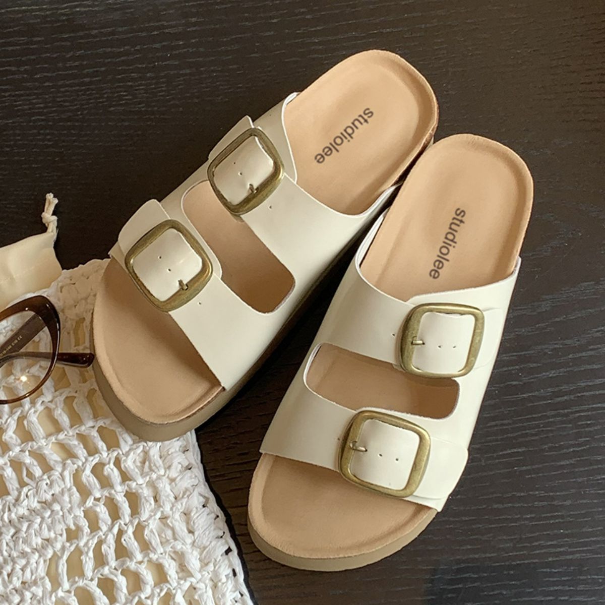 Open Toe Flats Sandals