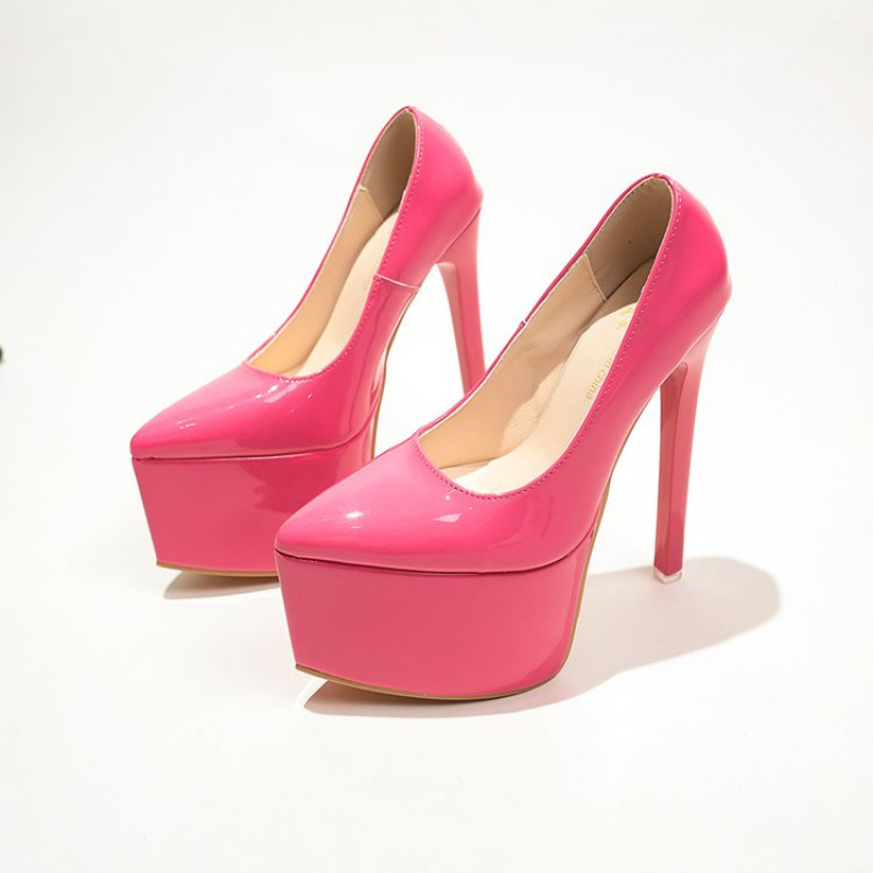 Point Toe Platform Stiletto Pumps