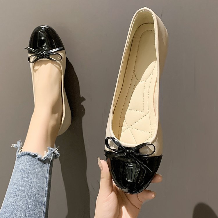 Round Toe Bow Flats