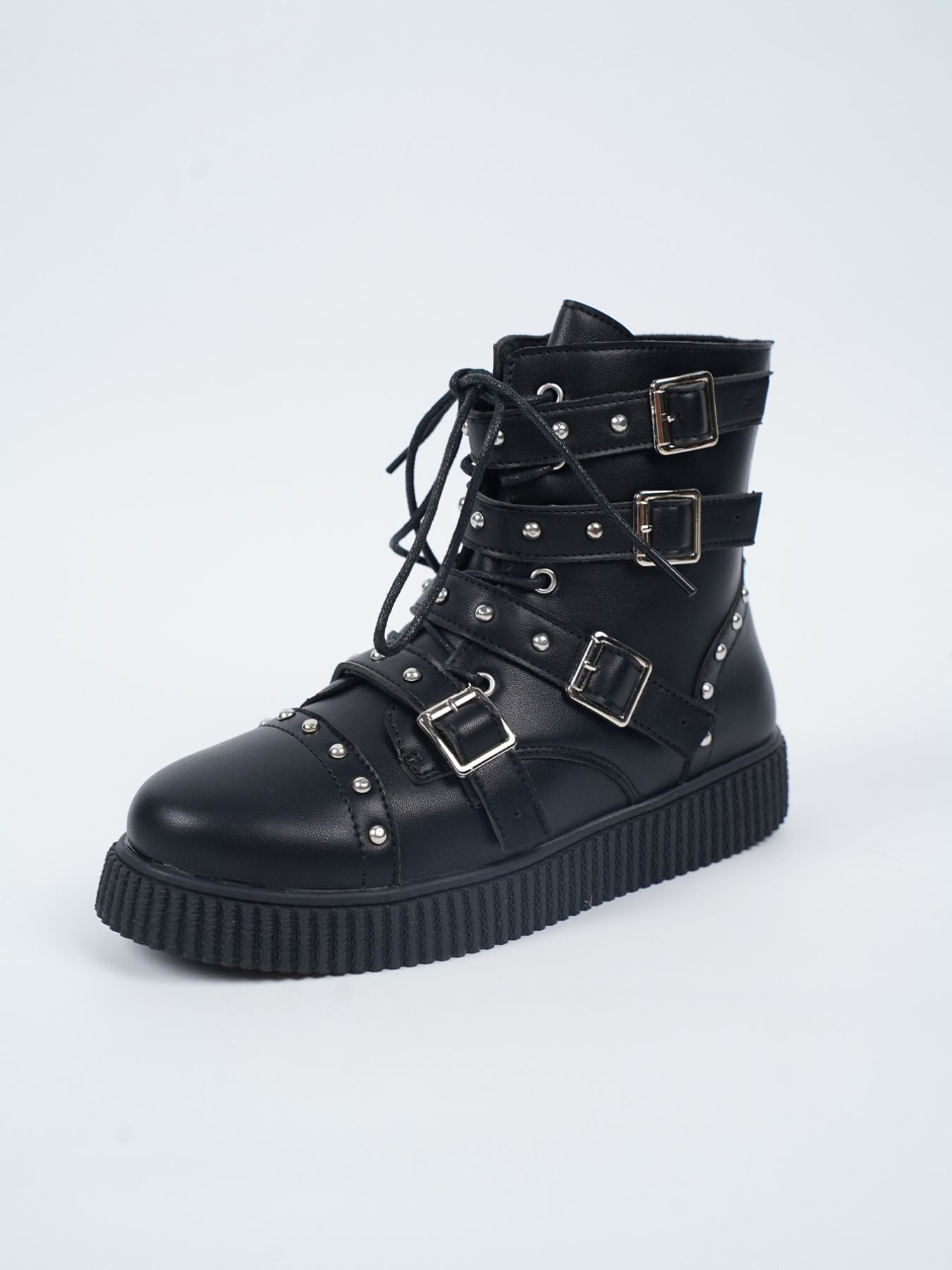 Round Toe Platform Boots