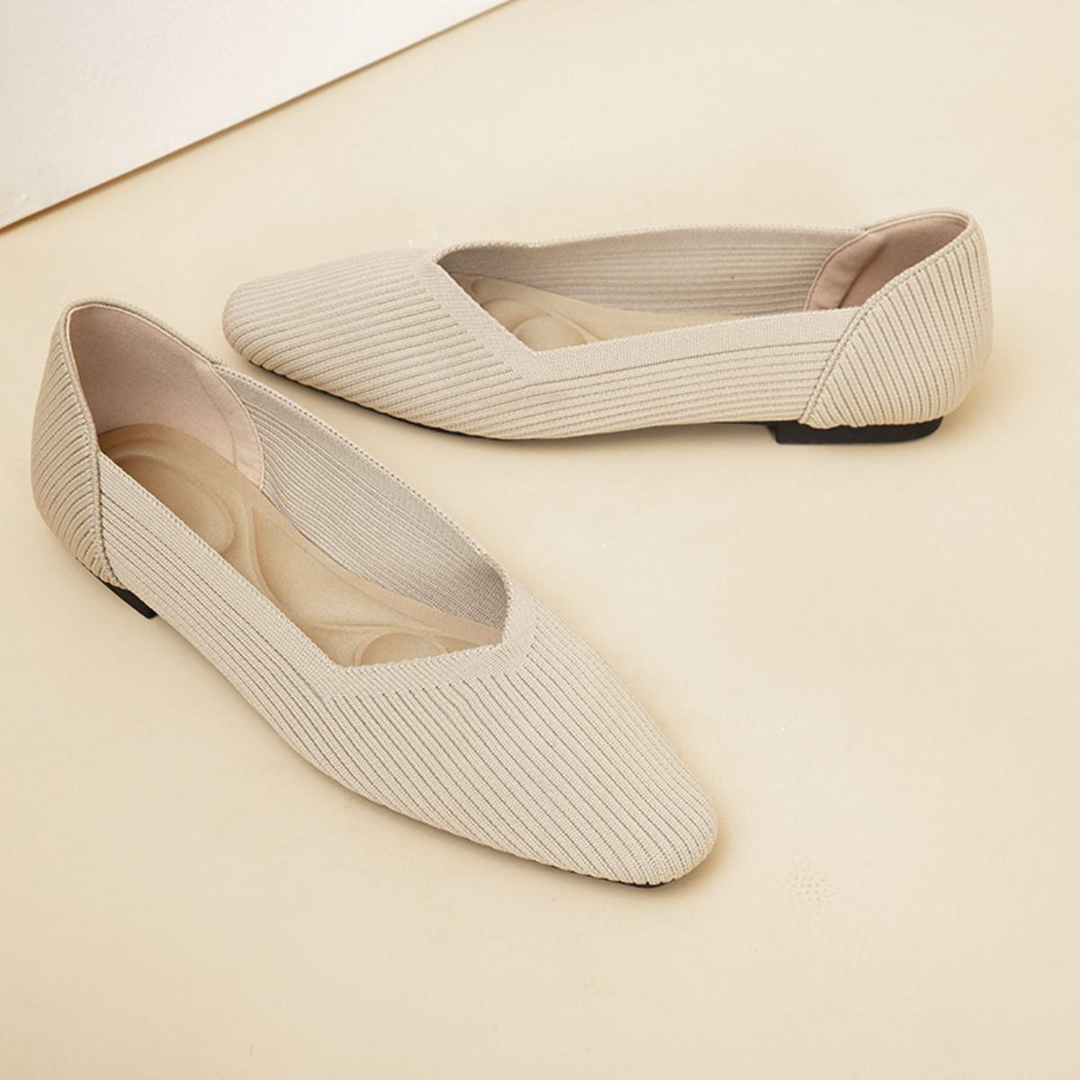 Point Toe Block Heels Slip-Ons