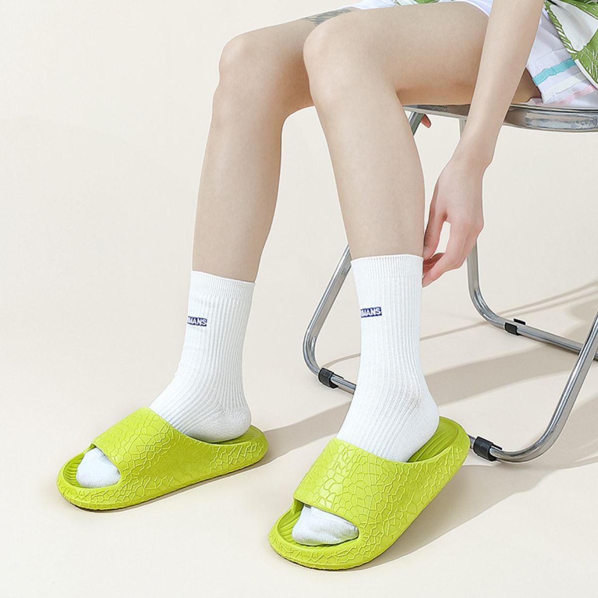 Open Toe Platform Slippers