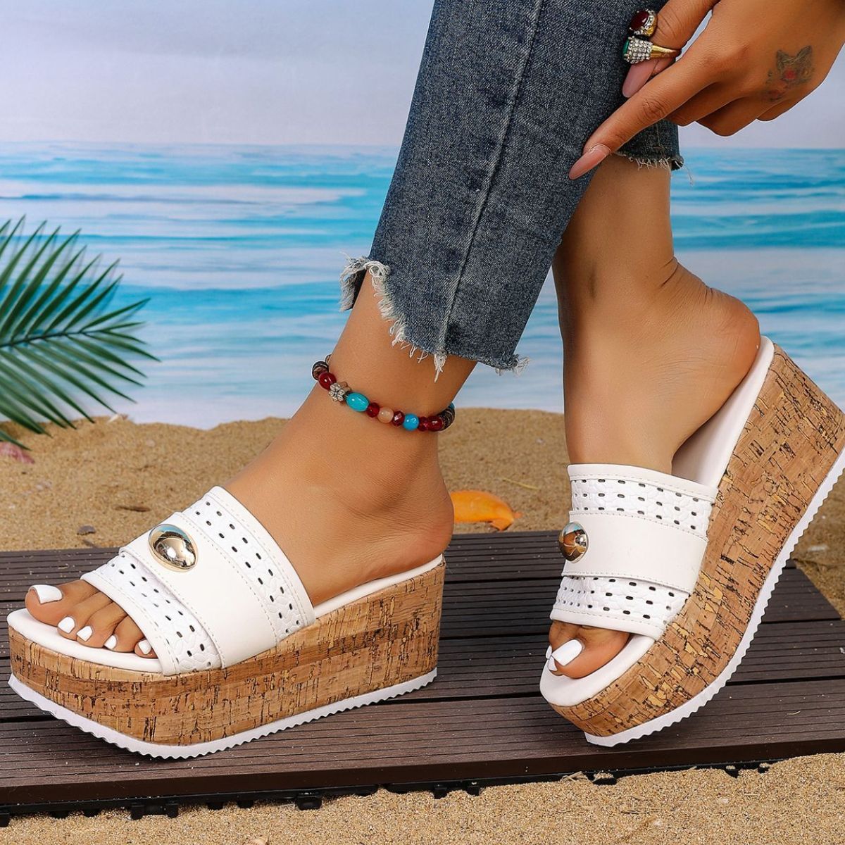 Open Toe Wedge Sandals