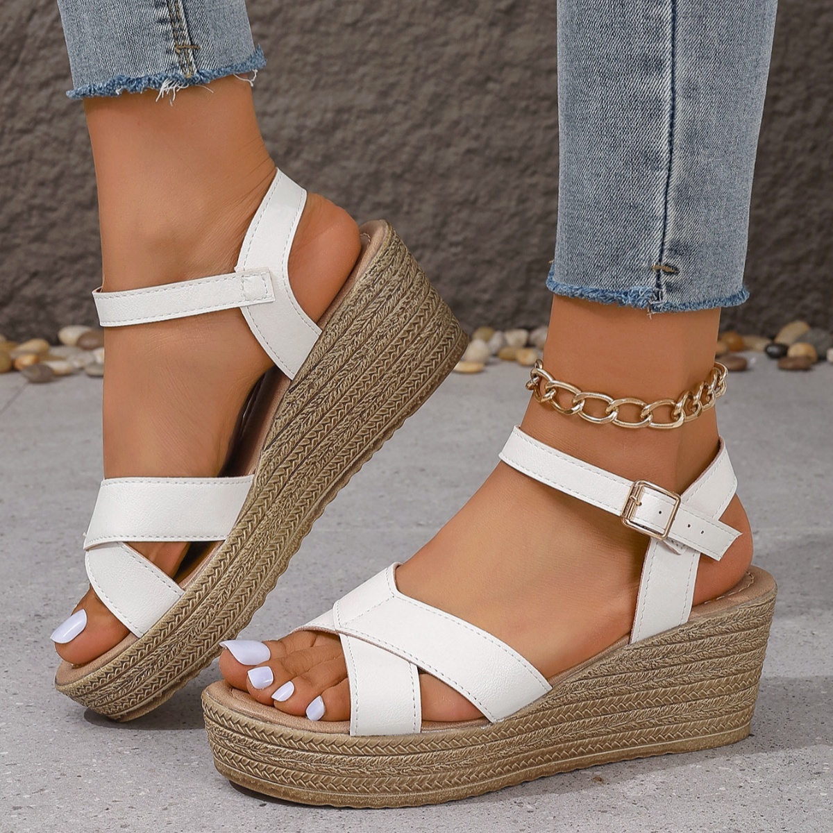 Open Toe Wedge Sandals