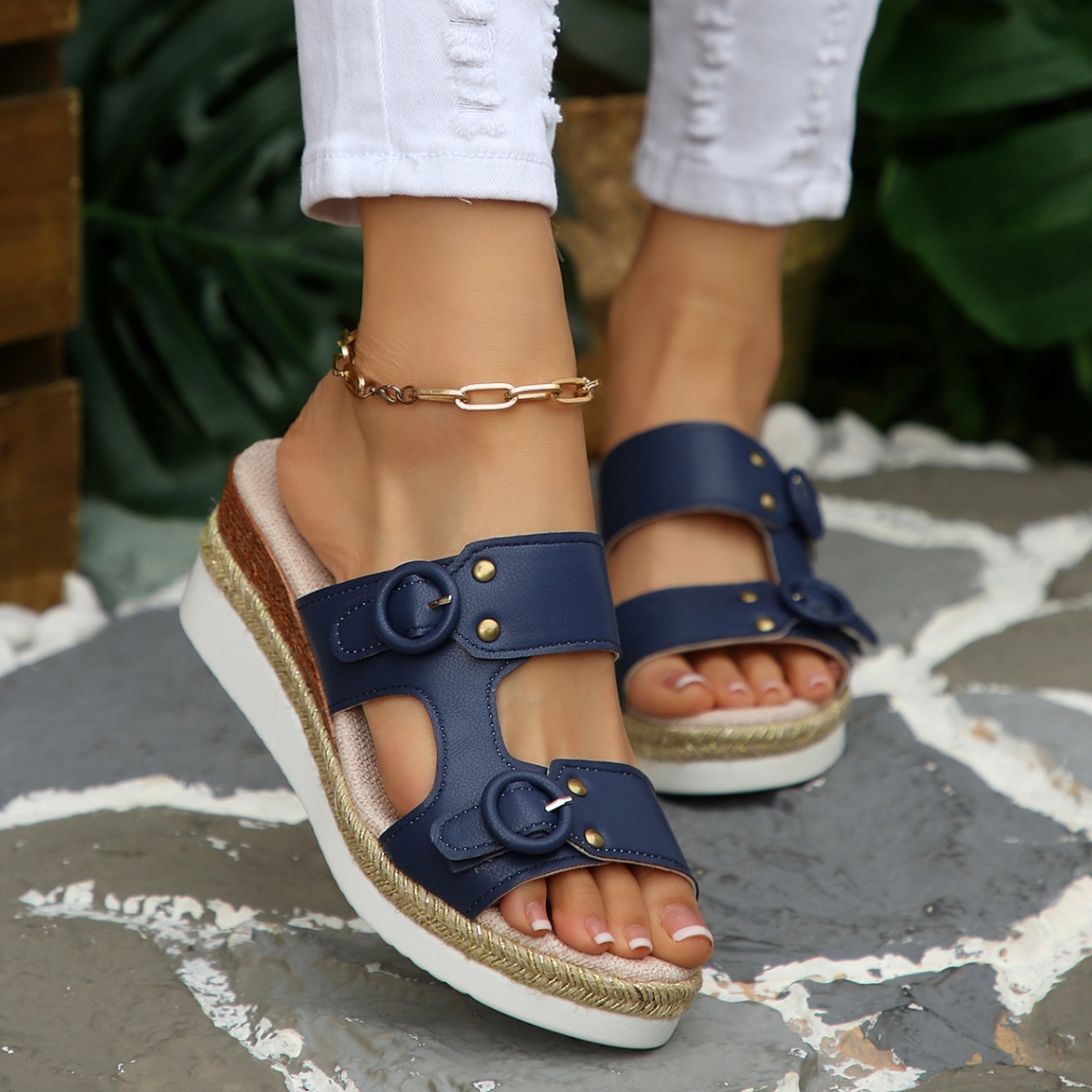 Open Toe Wedge Sandals