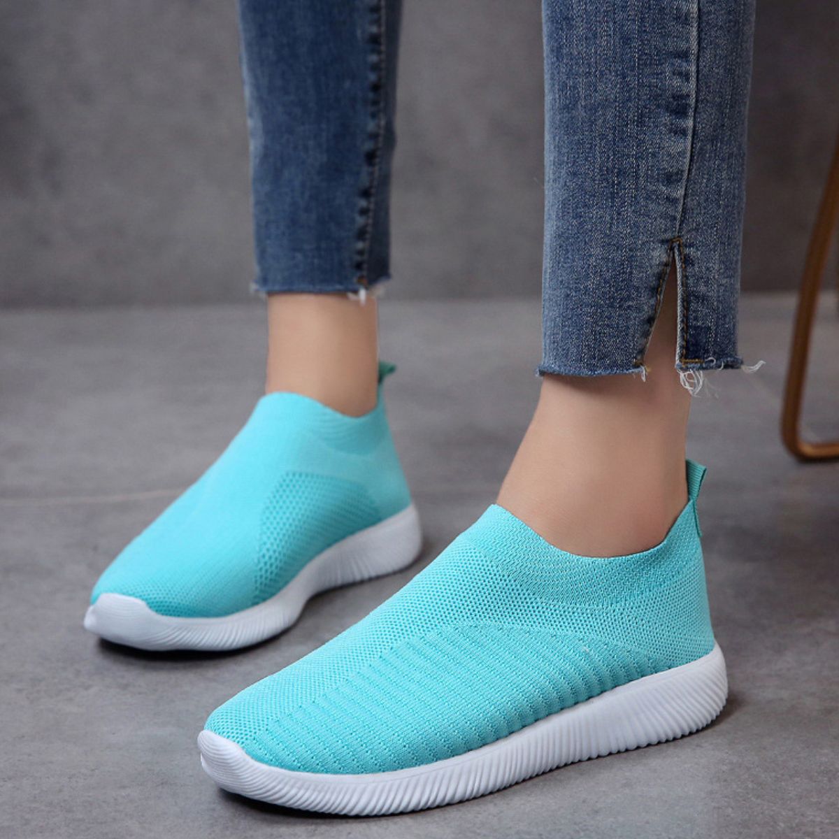 Breathable Mesh Slip-On Athletic