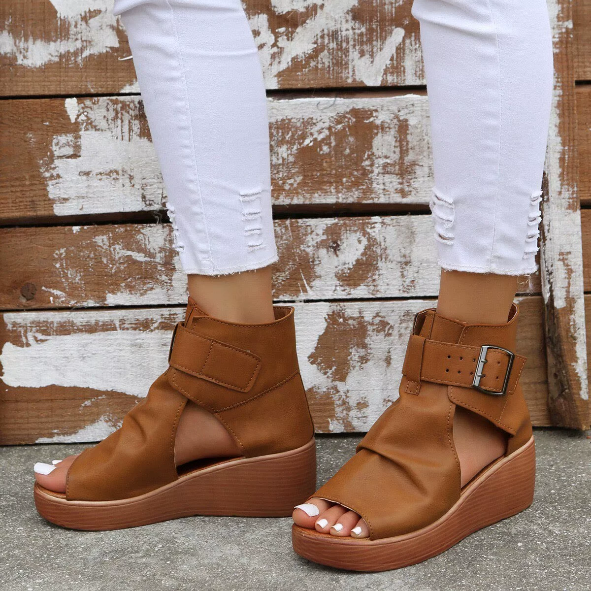 Open Toe Wedge Sandals