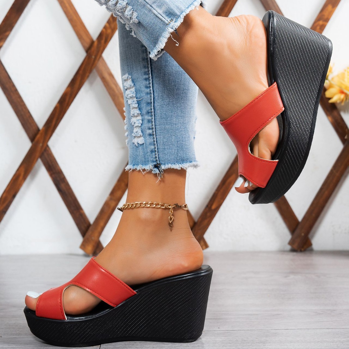 Open Toe Wedge Sandals
