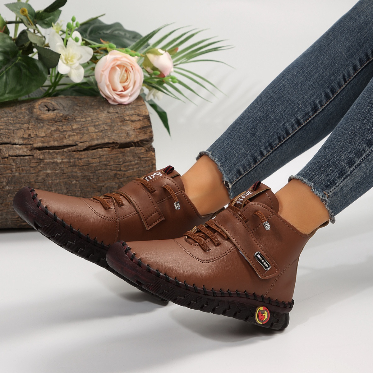 Lace Up Platform Ankle Boots