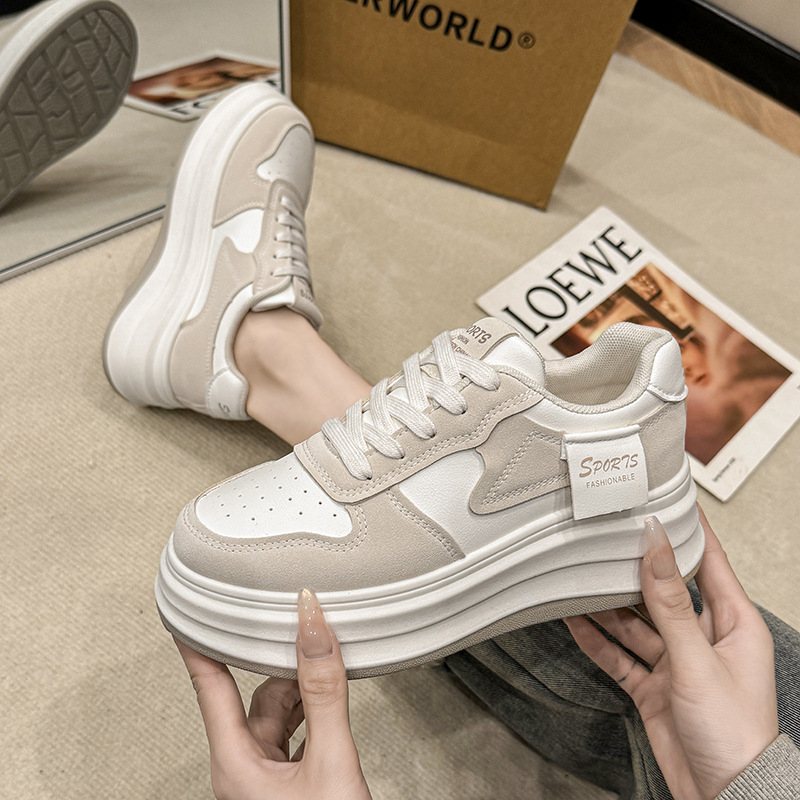 Contrast Platform Sneakers