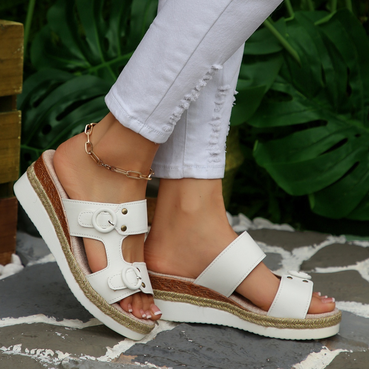 Open Toe Wedge Sandals