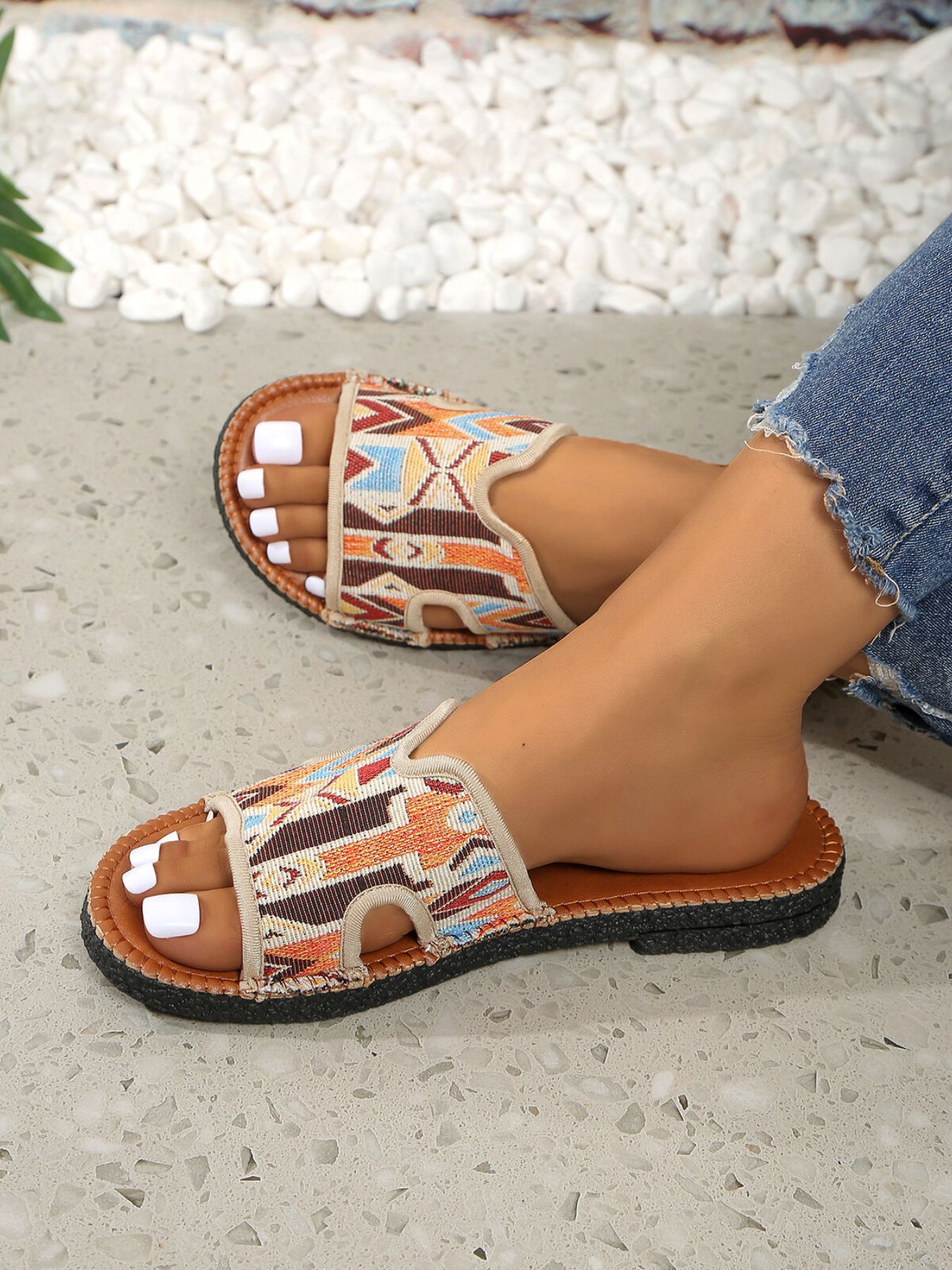 Open Toe Flats Sandals