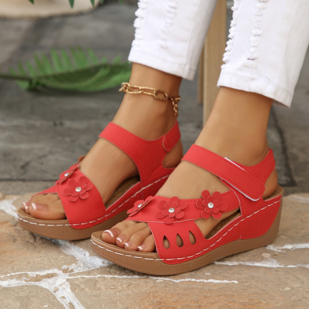 Open Toe Wedge Sandals