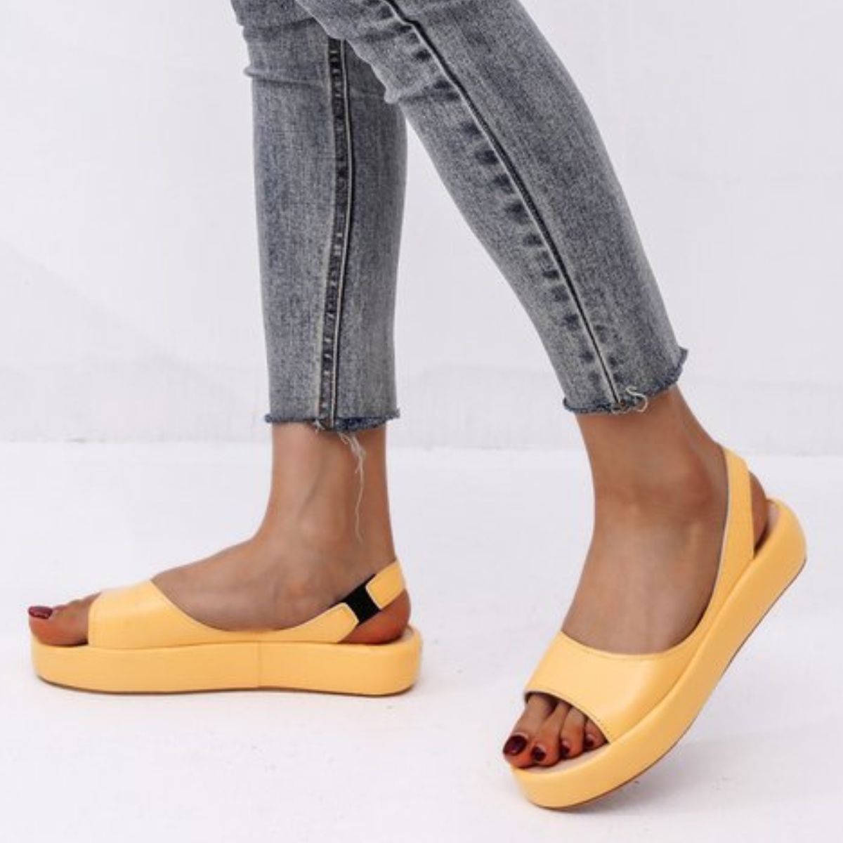 Peep Toe Platform Sandals