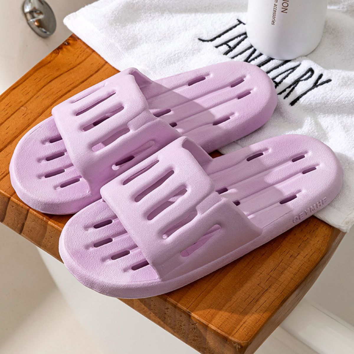 Open Toe Platform Slippers