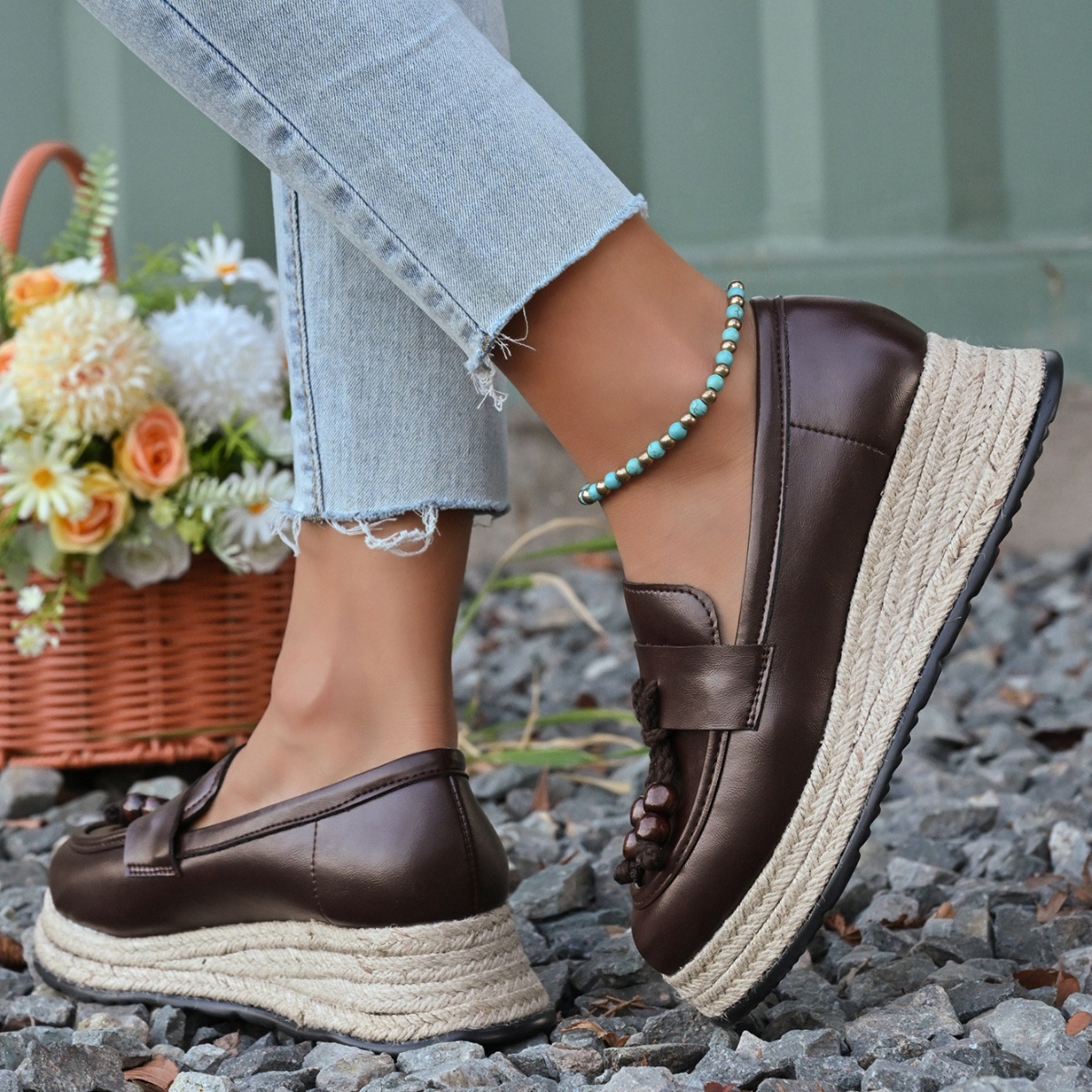 Round Toe Slip-Ons