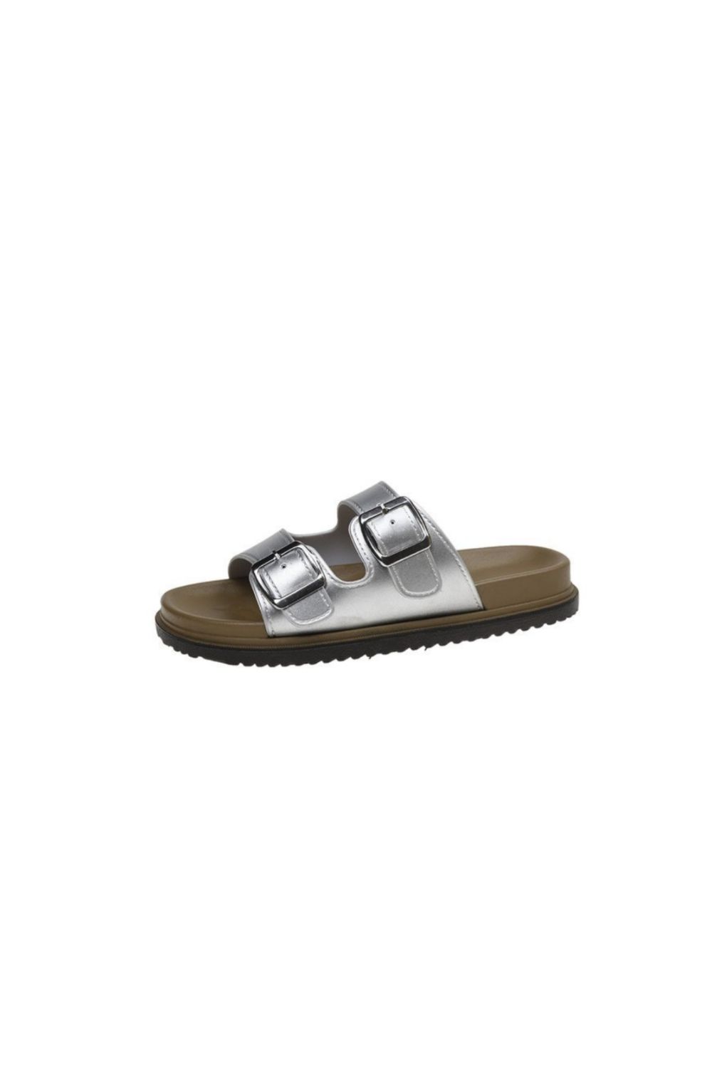 PU Leather Double Buckle Sandals