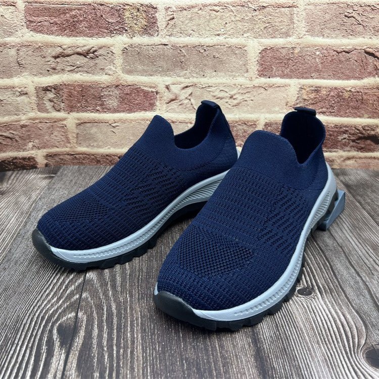 Breathable Mesh Round Toe Platform Athletic